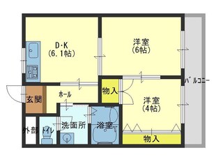 ロイヤルサハホリの物件間取画像